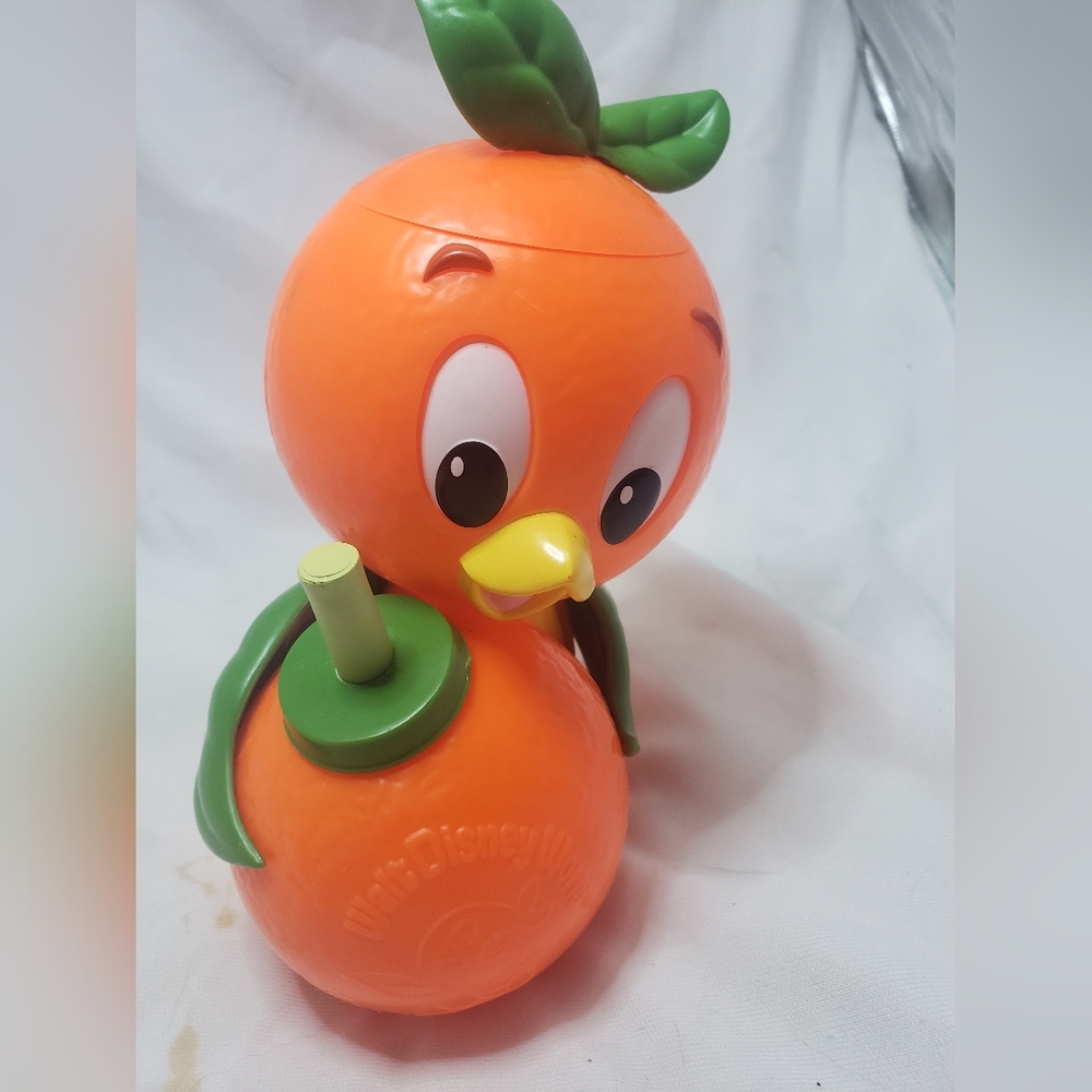 WALT DISNEY WORLD PARKS EPCOT Orange Bird Sippy Sipper Cup (Missing Foot)